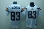 Jerseys Factory Cheap Chargers Vincent Jackson #83 Stitched Whit