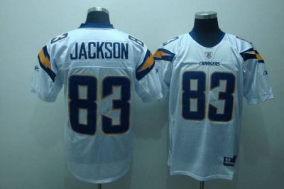 Jerseys Factory Cheap Chargers Vincent Jackson #83 Stitched Whit