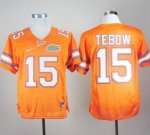 Jerseys Factory Cheap Gators #15 Tim Tebow Orange Embroidered NC