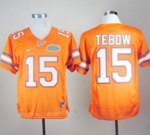 Jerseys Factory Cheap Gators #15 Tim Tebow Orange Embroidered NC