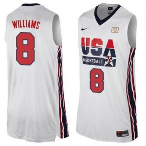 Jerseys Factory Cheap Nike Team USA #8 Deron Williams White 2012