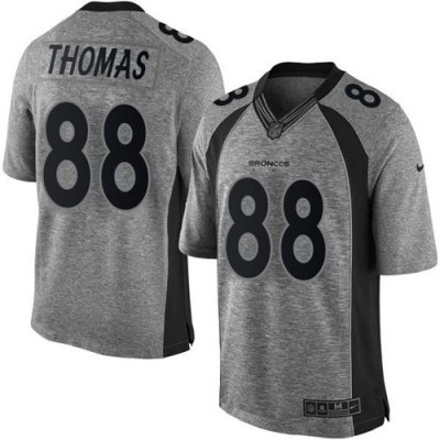 Jerseys Factory Cheap Nike Broncos #88 Demaryius Thomas Gray Men