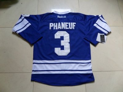 Jerseys Factory Cheap Maple Leafs #3 Dion Phaneuf Blue Third Emb