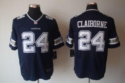 Jerseys Factory Cheap Nike Cowboys #24 Morris Claiborne Navy Blu