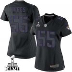 Jerseys Factory Cheap Nike Ravens #55 Terrell Suggs Black Impact