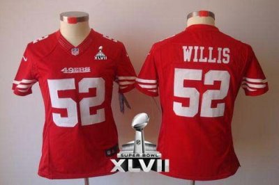 Jerseys Factory Cheap Nike 49ers #52 Patrick Willis Red Team Col