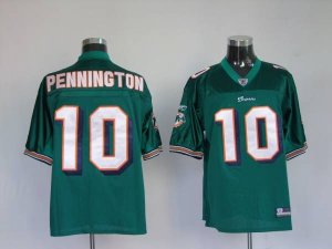 Jerseys Factory Cheap Dolphins Chad Pennington #10 Green Stitche