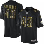 Jerseys Factory Cheap Nike Steelers #43 Troy Polamalu Black Men'