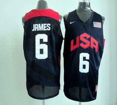 Jerseys Factory Cheap Nike 2012 Olympics Team USA #6 LeBron Jame