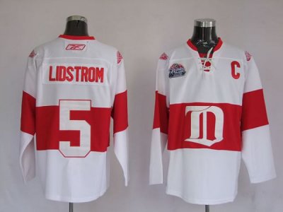 Jerseys Factory Cheap Red Wings #5 Nicklas Lidstrom Embroidered