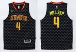 Jerseys Factory Cheap Hawks #4 Paul Millsap Black Swingman Stitc