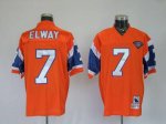 Jerseys Factory Cheap Broncos #7 John Elway Orange Embroidered Y