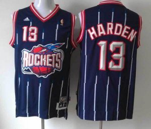 Jerseys Factory Cheap Rockets #13 James Harden Navy Hardwood Cla