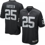 Jerseys Factory Cheap Nike Raiders #25 D.J. Hayden Black Team Co