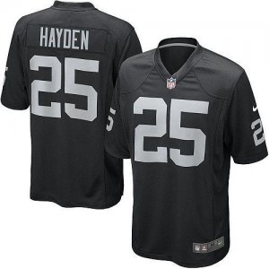 Jerseys Factory Cheap Nike Raiders #25 D.J. Hayden Black Team Co