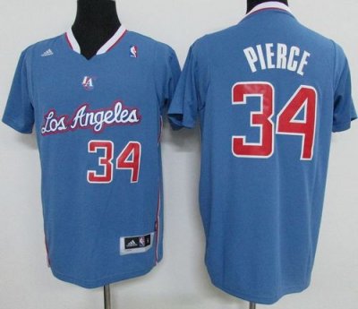 Jerseys Factory Cheap Clippers #34 Paul Pierce Light Blue Pride