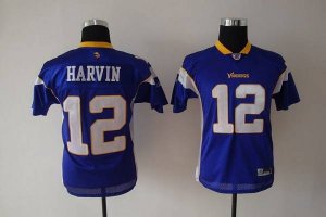 Jerseys Factory Cheap Vikings #12 Percy Harvin Purple Embroidere