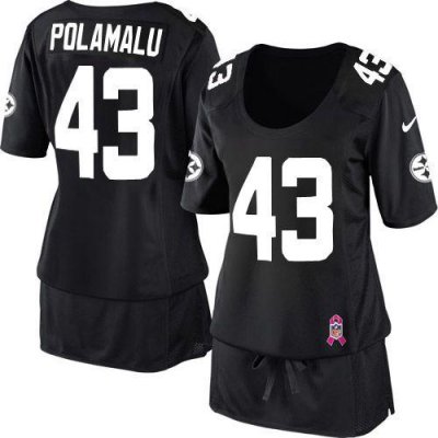 Jerseys Factory Cheap Nike Steelers #43 Troy Polamalu Black Team