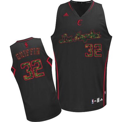 Jerseys Factory Cheap Clippers #32 Blake Griffin Black Camo Fash