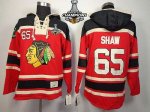 Jerseys Factory Cheap Blackhawks #65 Andrew Shaw Red Sawyer Hood