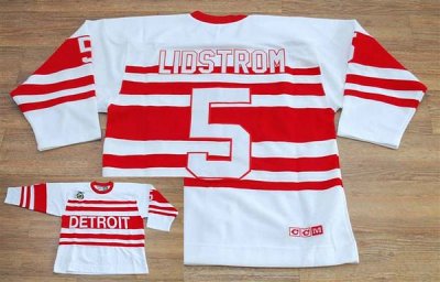 Jerseys Factory Cheap Red Wings #5 Nicklas Lidstrom Embroidered
