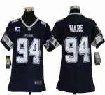 Jerseys Factory Cheap Nike Cowboys #94 DeMarcus Ware Navy Blue T