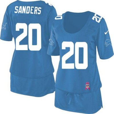 Jerseys Factory Cheap Nike Lions #20 Barry Sanders Light Blue Te