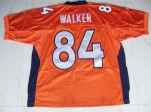 Jerseys Factory Cheap Broncos #84 Javon Walker Orange Stitched N