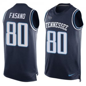 Jerseys Factory Cheap Nike Titans #80 Anthony Fasano Navy Blue A