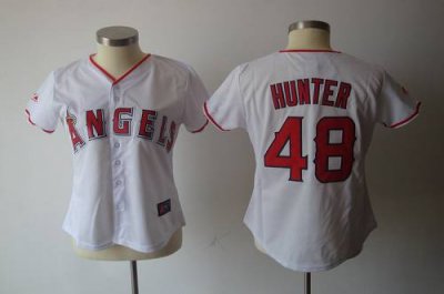 Jerseys Factory Cheap Angels #48 Torii Hunter White Women's Fash