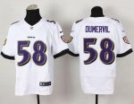 Jerseys Factory Cheap Nike Ravens #58 Elvis Dumervil White Men's