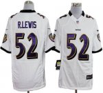 Jerseys Factory Cheap Nike Ravens #52 Ray Lewis White Men's Stit