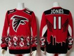 Jerseys Factory Cheap Nike Falcons #11 Julio Jones Red/Black Men