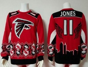 Jerseys Factory Cheap Nike Falcons #11 Julio Jones Red/Black Men