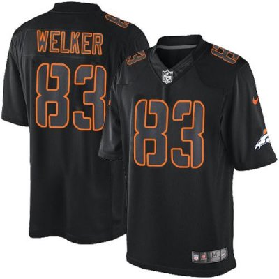 Jerseys Factory Cheap Nike Broncos #83 Wes Welker Black Men's St