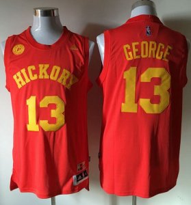 Jerseys Factory Cheap Pacers #13 Paul George Red Hickory Stitche