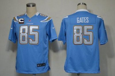 Jerseys Factory Cheap Nike Chargers #85 Antonio Gates Electric B