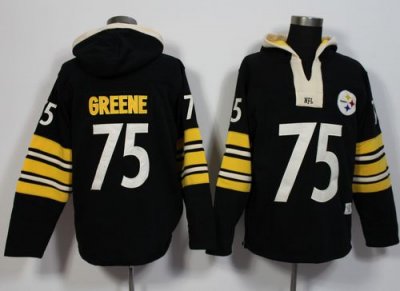 Jerseys Factory Cheap Pittsburgh Steelers #75 Joe Greene Black P