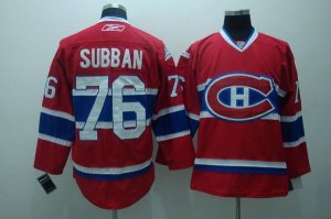 Jerseys Factory Cheap Canadiens #76 PK Subban Embroidered Red Ne