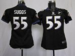 Jerseys Factory Cheap Nike Ravens #55 Terrell Suggs Black Altern