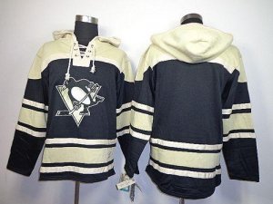 Jerseys Factory Cheap Penguins Blank Black Sawyer Hooded Sweatsh