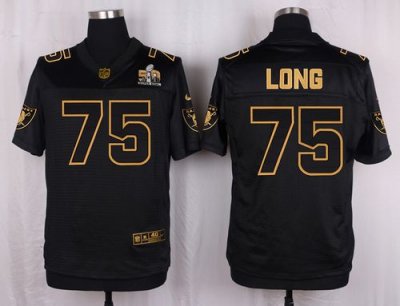 Jerseys Factory Cheap Nike Raiders #75 Howie Long Black Men's St
