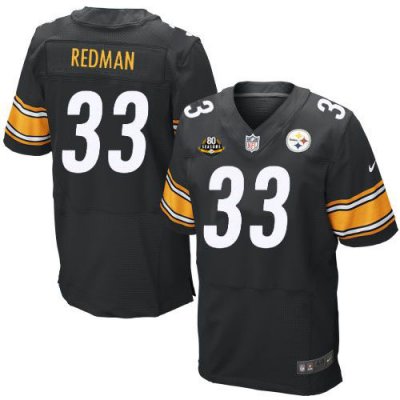 Jerseys Factory Cheap Nike Steelers #33 Isaac Redman Black Team