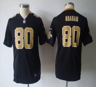 Jerseys Factory Cheap Nike Saints #80 Jimmy Graham Black Team Co