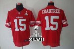 Jerseys Factory Cheap Nike 49ers #15 Michael Crabtree Red Team C
