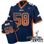 Jerseys Factory Cheap Nike Broncos #58 Von Miller Navy Blue Alte