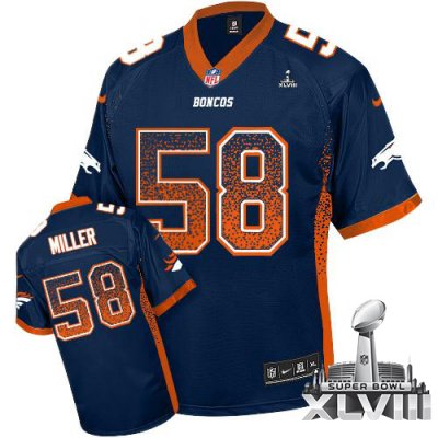 Jerseys Factory Cheap Nike Broncos #58 Von Miller Navy Blue Alte