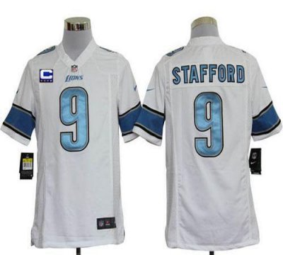 Jerseys Factory Cheap Nike Lions #9 Matthew Stafford White With