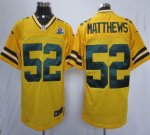 Jerseys Factory Cheap Nike Packers #52 Clay Matthews Yellow Alte
