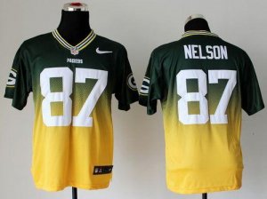 Jerseys Factory Cheap Nike Packers #87 Jordy Nelson Green/Gold M